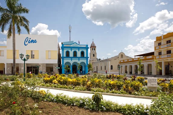 Céspedes Park in the city of Bayamo