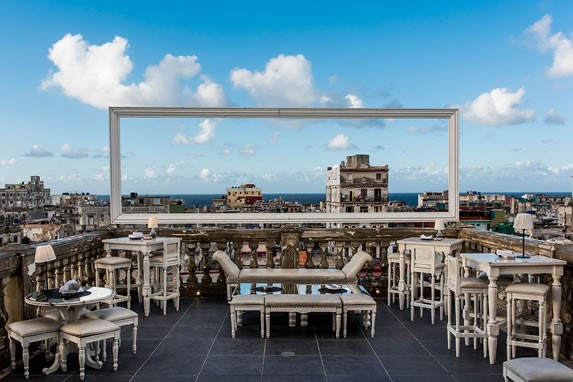 Bar mirador en el restaurante La Guarida