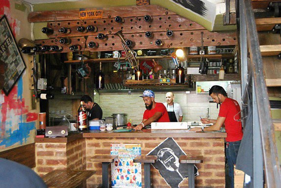 Bar view of El Chanchullero restaurant