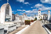 Interior del cementerio de la ciudad de Camagüey