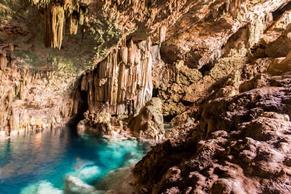 Interior of the Saturno cave in Varadero