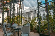 Beautiful pergola at the Casa Italia hotel