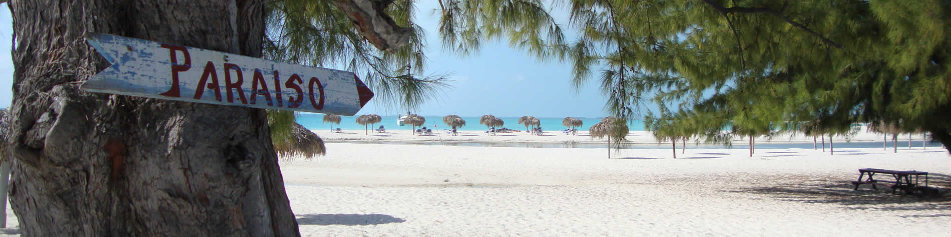 Vista de la playa en Cayo Largo , Cuba