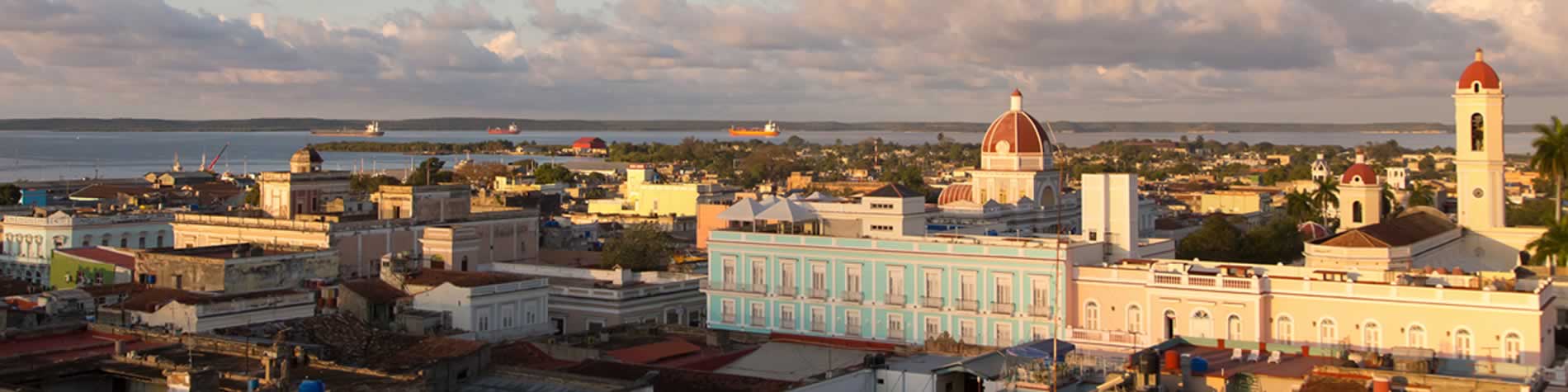 Vista aérea del centro histórico de la ciudad