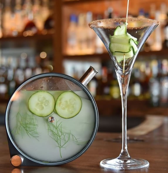 Cocktail served at the Tora Tulum restaurant