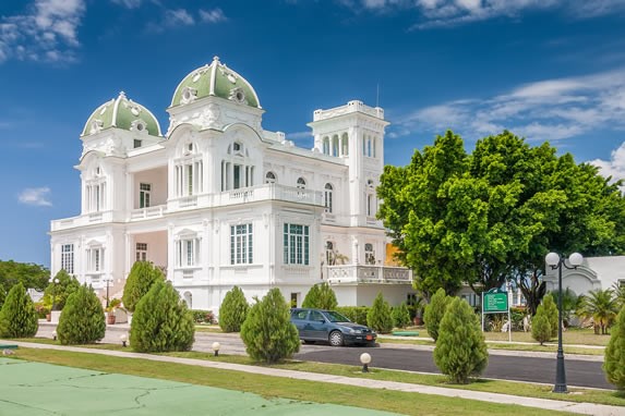 View of the buildings in Cienfuegos