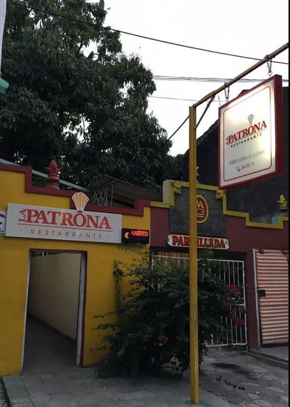 La Patrona restaurant entrance