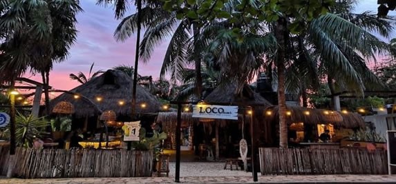Loco restaurant entrance, Tulum