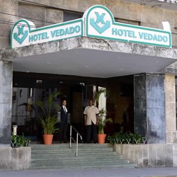 Entrance to the Vedado hotel
