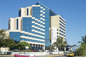 Facade of the hotel Panorama