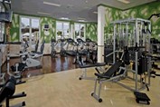 Treadmill in the hotel gym