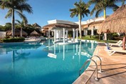View of the hotel pool