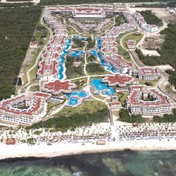 Aerial view of the Grand Riviera Princess hotel