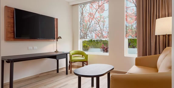 Hotel suite room interior