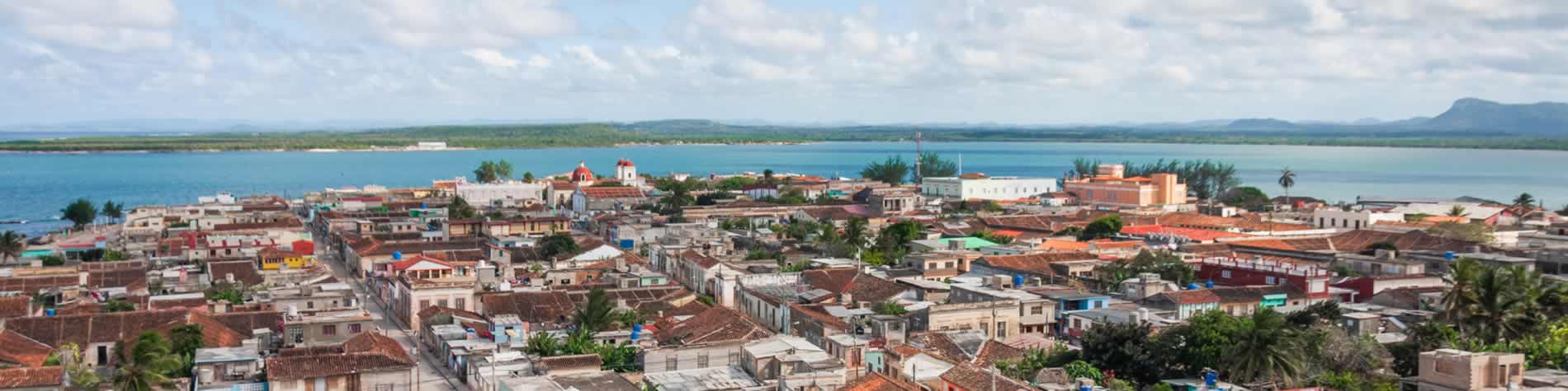 Aerial view of Gibara town