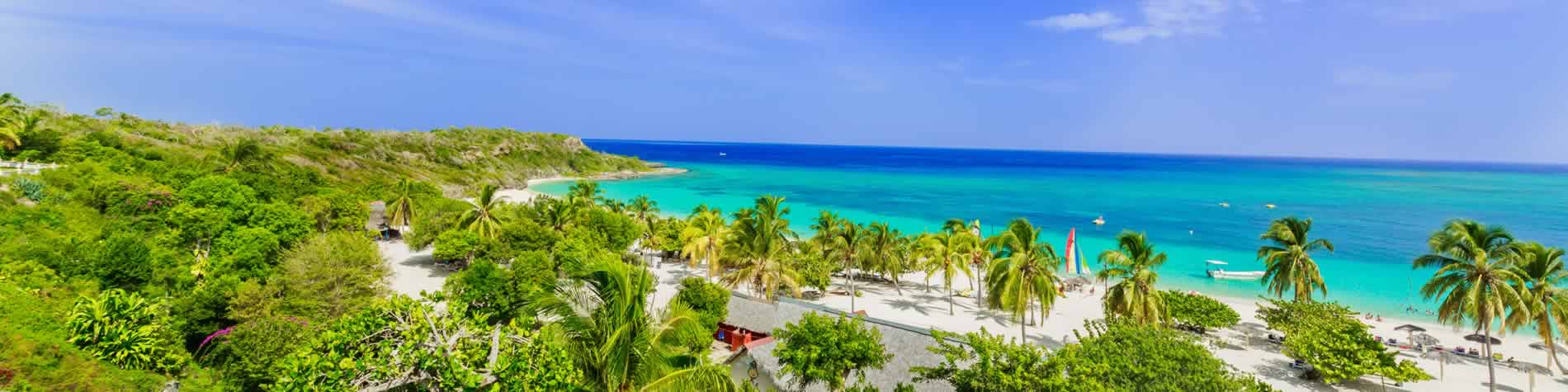 Vista aérea de una playa de Holguin