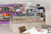 Cafe restaurant in the hotel