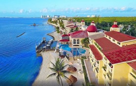 Aerial view of the All Ritmo Cancun hotel
