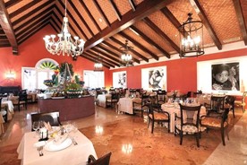 Interior view of the hotel restaurant