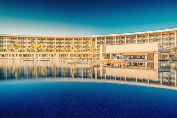 View of the pool of the Barcelo Maya Riviera hotel