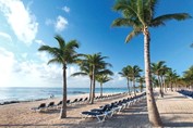 View of the beach of the Barcelo Maya Riviera hote