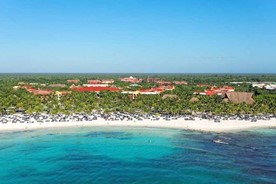Aerial view of the Barcelo Maya Tropical hotel