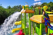 Slides in the hotel pool