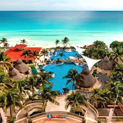 Vista aérea del hotel GR Solaris Cancun