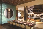 Interior of the hotel restaurant