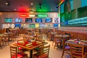 Interior of the hotel restaurant