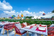 outdoor restaurant in the hotel