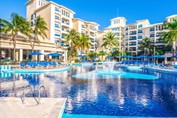 View of the hotel pool