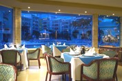 Interior of the hotel restaurant
