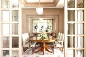 View of private dinner setting