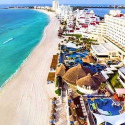 Aerial view of resort