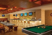Bar with billiards in the hotel