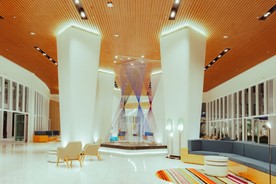 Hotel lobby interior