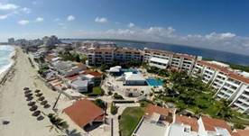 Vista aérea del hotel Solymar Cancun Beach 