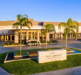 View of the hotel entrance