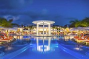 View of the hotel pool