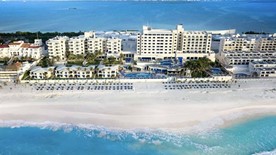 Aerial view of the Occidental Tucancun hotel