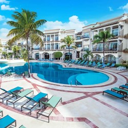View of hotel pool