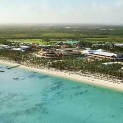 Vista aerea playa Barcelo Bavaro Palace