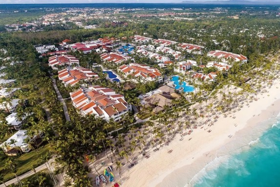 Vista aerea de playa Occidental Punta Cana