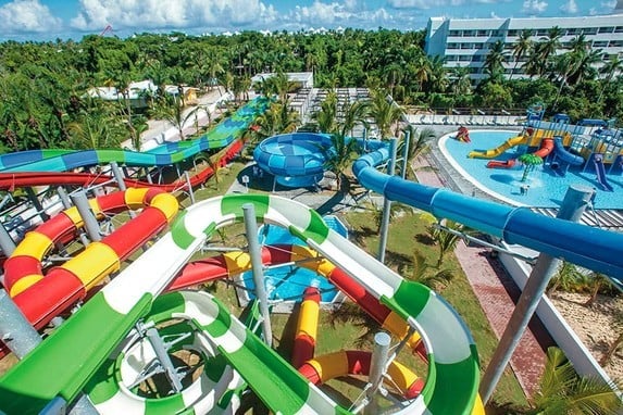 Parque de toboganes en Riu Palace Punta Cana