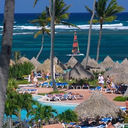 Playa y palmeras en VIK Hotel Arena Blanca