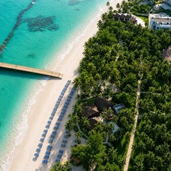 Vista aerea de playa Vista Sol Punta Cana