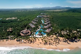 Vista aerea del resort Wyndham Alltra Punta Cana