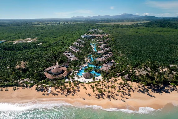 Wyndham Alltra Punta Cana beach resort aerial
