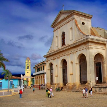 Facade of the main church of Sancti Spiritu